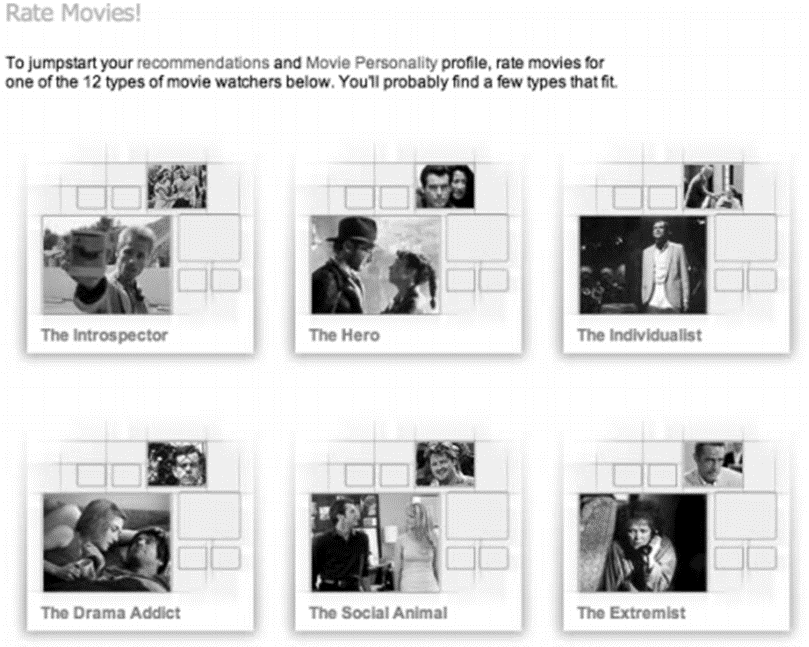 选择合适物品启动用户兴趣